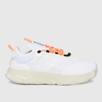 Image of Nike White & Orange React Live Trainers Toddler