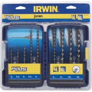 Image of Irwin 9 Piece Speedhammer Plus SDS Drill Bit Set