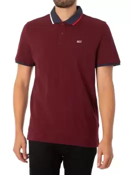 Image of Flag Neck Polo Shirt