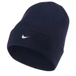 Image of Nike Cuffed Swoosh Beanie Hat - Blue