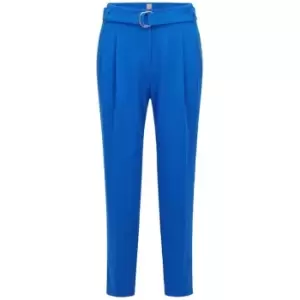 Image of Boss Tapia Pleated Trousers - Blue