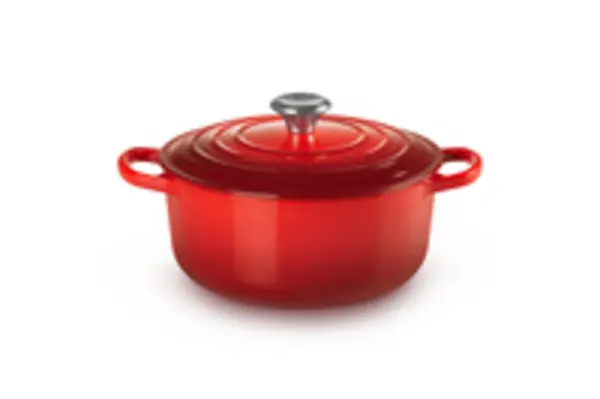 Image of LE CREUSET Signature - 3.3 L - Round - Red - Cast iron - Enamel - Red