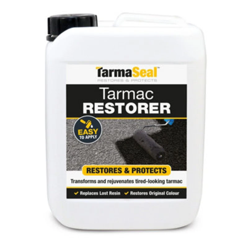 Image of Smartseal Tarmaseal Tarmac Sealer & Restorer, Black, Superior To Tarmac Paint For Driveways, 5L, Black 5.061E+12