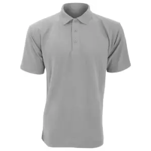 Image of UCC 50/50 Mens Plain PiquA Short Sleeve Polo Shirt (M) (Heather Grey)