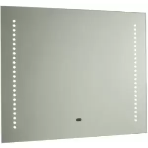 Image of Loops - IP44 LED Bathroom Mirror 50cm x 60cm Vanity Light ir Switch & Dual Shaver Socket