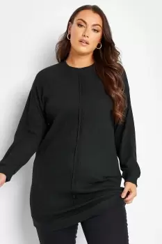 Image of Seam Detail Ribbed Top