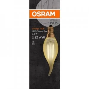 Image of OSRAM LED (monochrome) EEC A++ (A++ - E) E14 Candle 3 W Warm white (Ø x L) 35.0 mm x 121.0 mm