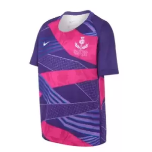 Image of Nike Scottish Thistles Jnr Netball T-Shirt - Purple