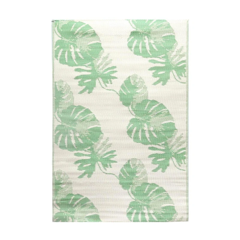Image of Streetwize Bali Palm Outdoor Rug -120cm x 180cm - Green Green 120cmx180c