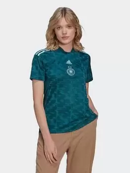 Image of adidas Germany 21/22 Away Jersey, Green Size XL Women