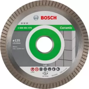 Image of Bosch Best Extraclean Turbo Diamond Disc for Ceramics 125mm