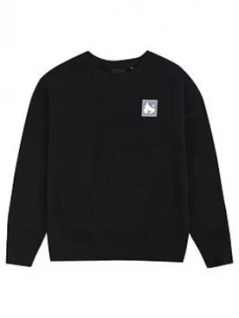 Image of Money Boys Shadow Block Ape Crew Sweat - Black