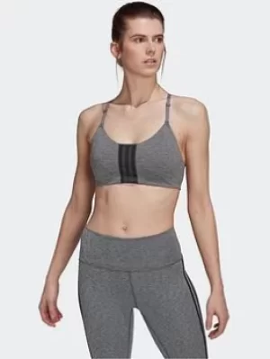 Image of adidas Aeroimpact Training Light-support Bra, Red, Size S, Women