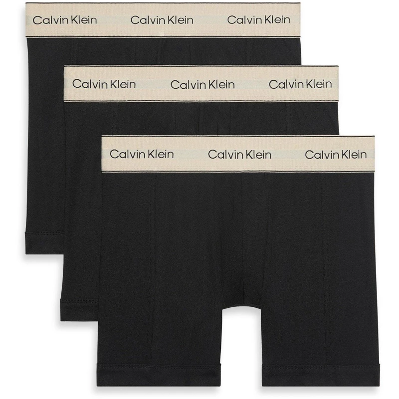 Image of Calvin Klein Mens Boxer Briefs Blk/Blk/Blk male Small