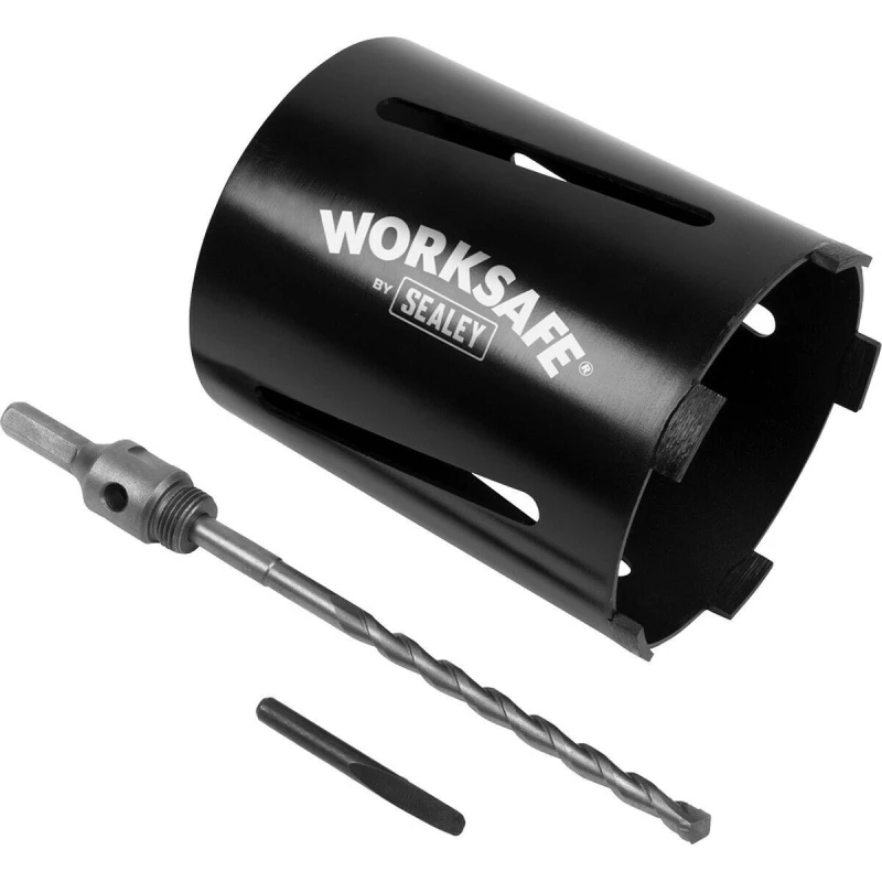 Image of Loops 127mm x 150mm - Dry Diamond Core Drill Hole Saw - Hex Drive Adaptor - Drill Bit Multi