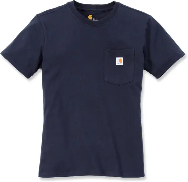 Image of Carhartt Workwear Pocket Womens T-Shirt, blue, Size M