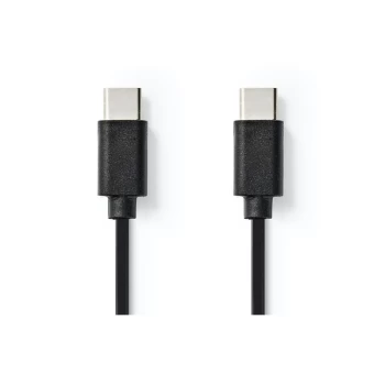 Image of Nedis 480 Mbps Sync & Charge USB-C 2.0 Cable - Black, 2m