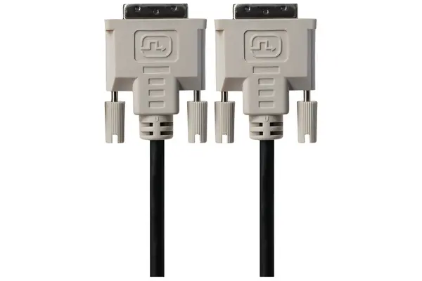 Image of Maplin Maplin DVI-D to DVI-D 18+1 Pin Single Link Cable - White, 2m DVDI2M