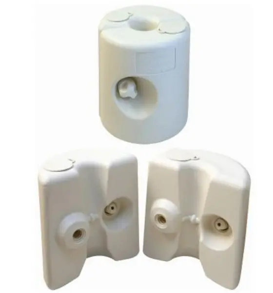 Image of Samuel Alexander Set of 4 Water Filled Gazebo or Party Tent Leg Weights White