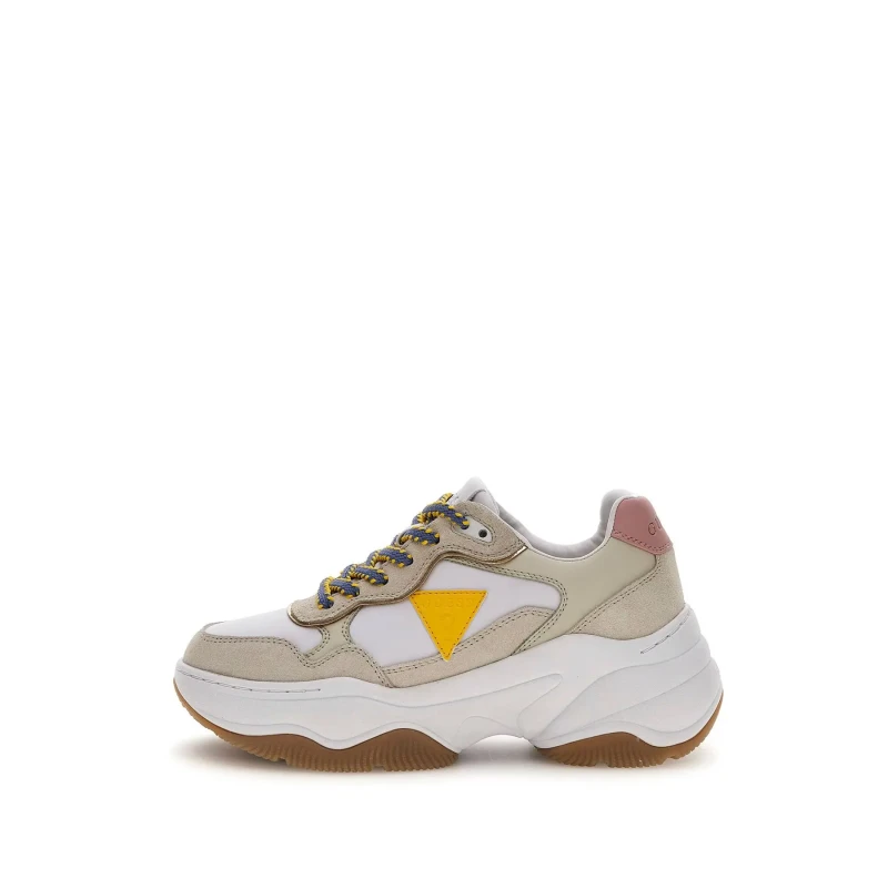 Image of Guess Womens Trainers Guess Hapyy Blanc Female 40