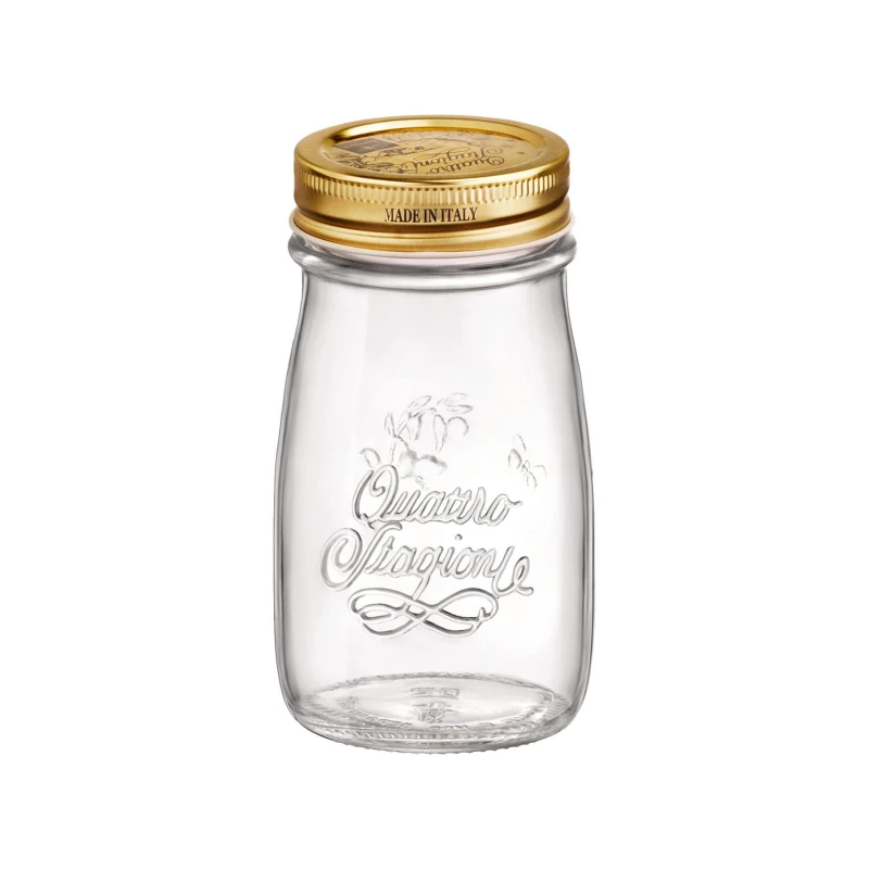 Image of Bormioli Rocco Quattro Stagioni Glass Bottle with Screw Top Lid - 200ml Clear unisex