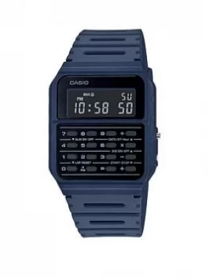 Image of Casio Casio Vintage Calculator Ladies Watch, Blue, Women