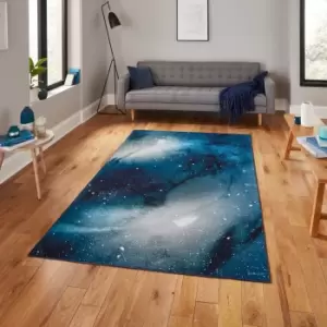 Image of Michelle Collins Cosmic Rug Navy (Blue)