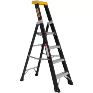 Image of Rhino 4 step fiberglass Platform ladder
