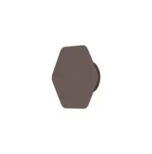 Image of Magnetic Base Wall Lamp, 12W LED 3000K 498lm, 15cm Horizontal Hexagonal, Coffee