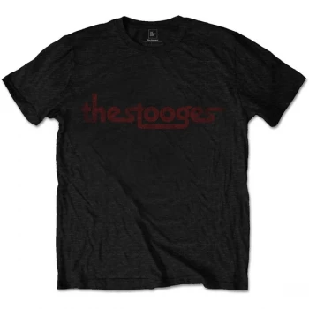 Image of Iggy & The Stooges - Vintage Logo Mens Medium T-Shirt - Black