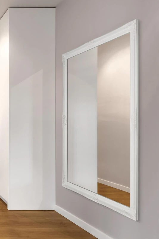 Image of Mirroroutlet Kingsbury Full Length Leaner White Classical Antique Large Wall Mirror 168 X 107 Cm