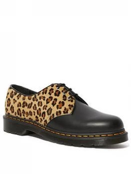 Image of Dr Martens 1461 Flat Shoes - Leopard
