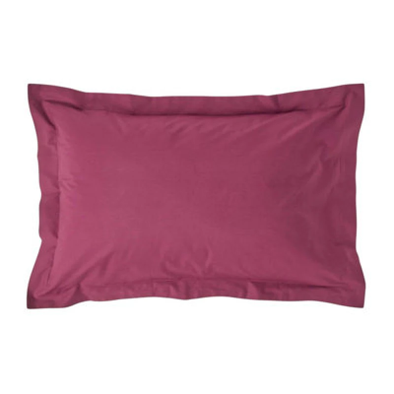 Image of Homescapes Egyptian Cotton Oxford Pillowcase 200 TC, Standard Size Plum
