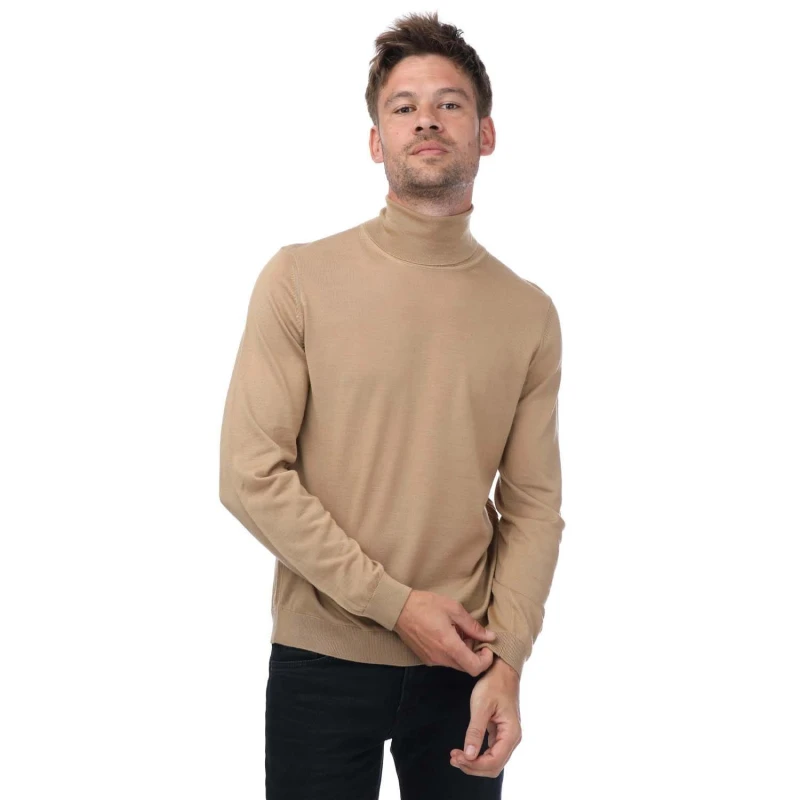 Image of Boss Slim Fit Rollneck Sweater Black male XL