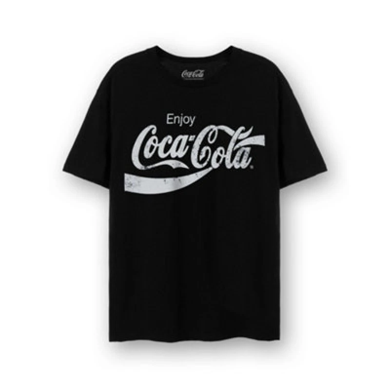 Image of Coca Cola Short Sleeved T-Shirt Black unisex