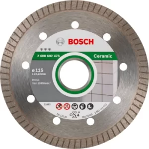 Image of Bosch Best Extraclean Turbo Diamond Disc for Ceramics 115mm