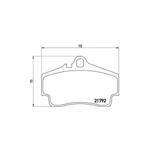 Image of Rear Brake Pad Set BREMBO P 65 008