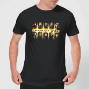 Image of Avengers Team Lineup Mens T-Shirt - Black - S