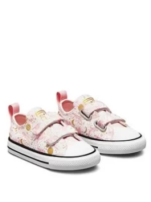 Image of Converse Chuck Taylor All Star 2v Constellations, White/Pink, Size 4
