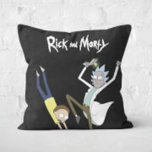 Image of Rick And Morty Portal Square Cushion - 40x40cm - Soft Touch