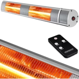 Image of Monzana Outdoor Infrared Heater 3000W 3 Heating Levels Remote Control Electric Patio Heater MZH3000 Silver