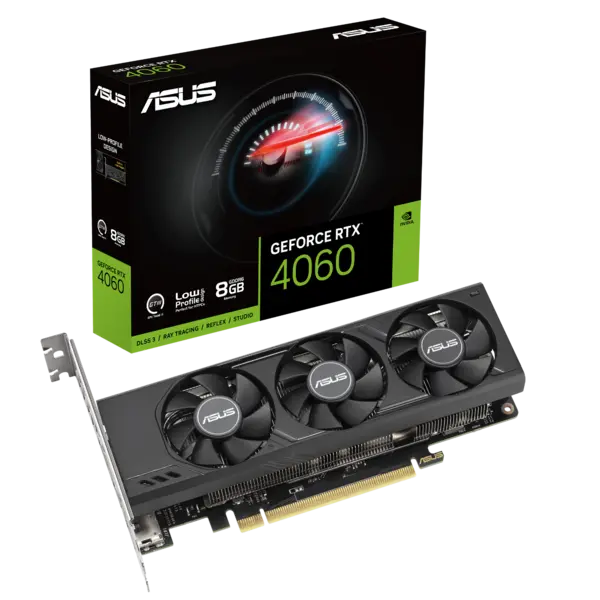Image of ASUS GeForce RTX 4060 LP BRK OC Edition 8GB GDDR6 Graphics Card - RTX4060-O8G-LP-BRK