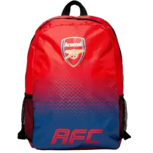 Image of Arsenal FC Fade Backpack (One Size) (Red/Blue)