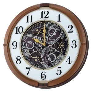 Image of Seiko QXM380B Melodies in Motion Clock Metallic Brown