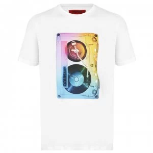 Image of Hugo Boss Dours Casette T-Shirt White Size L Men