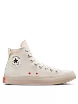 Image of Converse Chuck Taylor All Star Canvas Hi, Sand/Orange, Size 11, Men