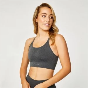 Image of USA Pro Pro Seamless Core Adjustable Strap Bra - Charcoal