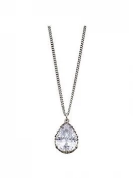 Image of Fiorelli Jewellery Silver Cubic Zirconia Stone Pendant Necklace, One Colour, Women