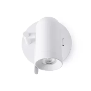 Image of Orleans 1 Light Indoor Adjustable Wall Spotlight White, GU10