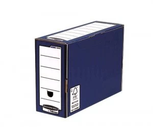 Image of Fellowes Premium Transfer File 127mm Blue PK10